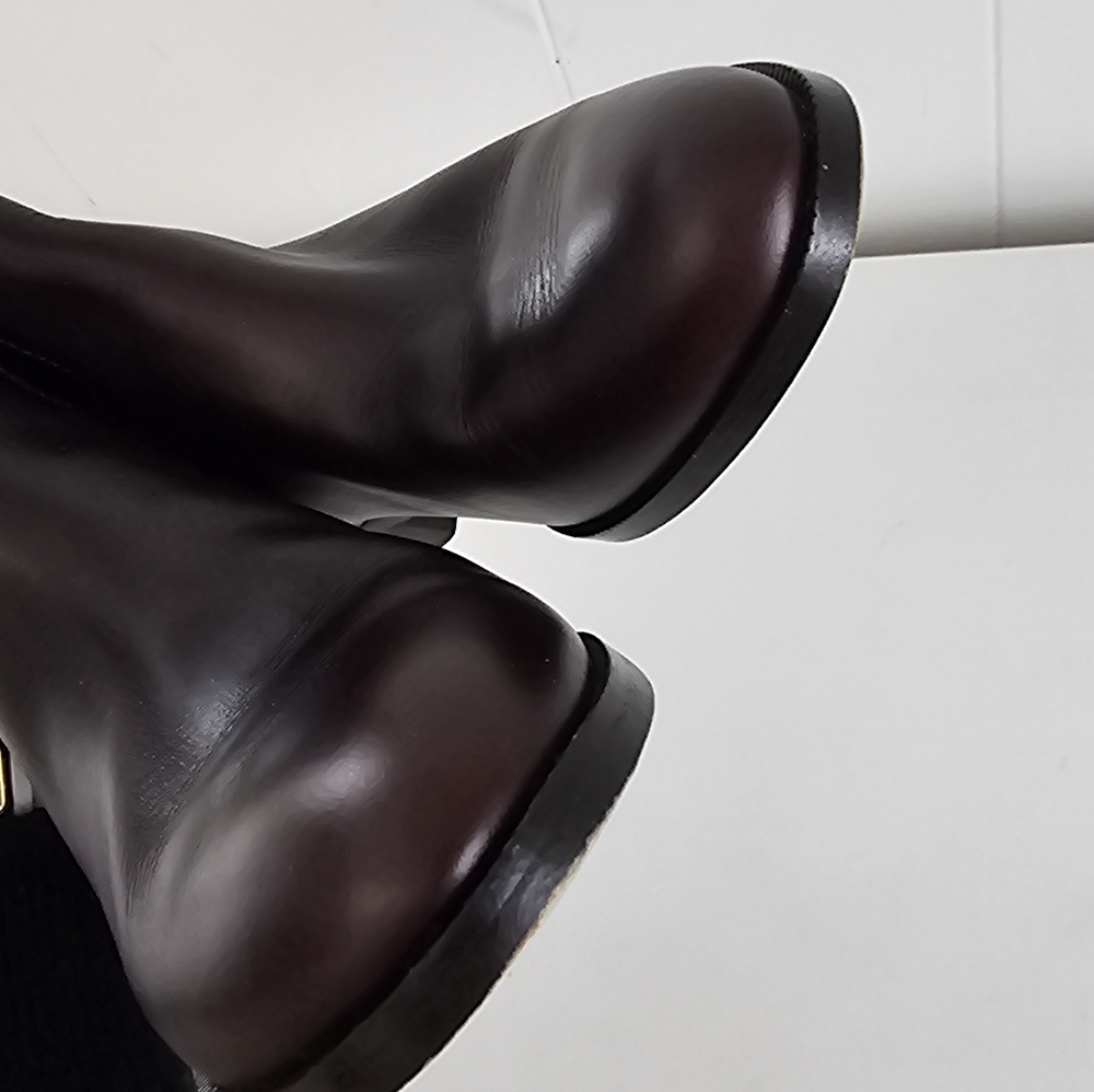 Cole Haan Brown Leather Arlington Riding Boots Size 7.5 Retail $398 - Picture 13 of 14